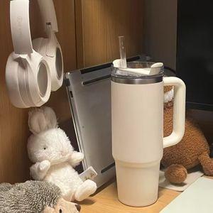 Big Mac tasse de paille <span class=keywords><strong>Pro</strong></span> bureau maison voiture mode acier inoxydable grande capacité scellé étanche 40oz - Product Image 2