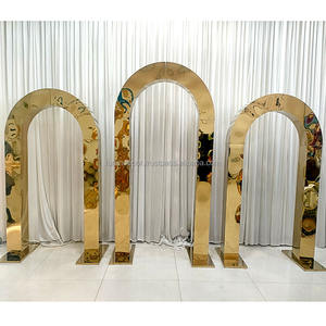 Arco de Acero Inoxidable para Bodas, Decoración de Metal, Fondo de Arco para Fiestas, Suministro de Fábrica para Escenarios de Boda - Product Image 1