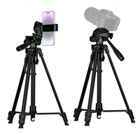 Trépied 360 3366, support de téléphone 3520 pour diffusion en direct, trépied pour caméra, support de téléphone portable, support de sol pour selfie de nuit