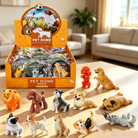 Jouets Modèles Animaux Réalistes Chat Chien en PVC Écologique Personnalisés, Éducatifs, pour l'Apprentissage Précoce, le Jeu Cognitif, Objets de Collection et Décoration Intérieure