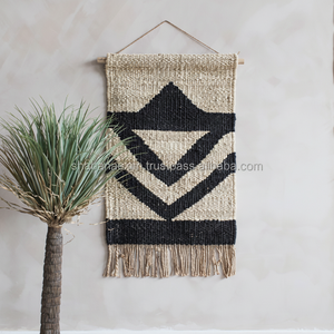 Tapiz tejido bohemio personalizado para colgar en la pared, Panel de algodón, decoración de pared para el hogar, formato de primavera - Product Image 1