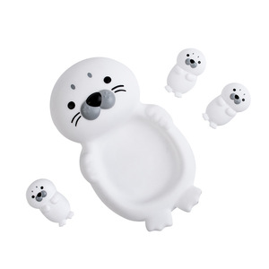 Ensemble de jouets de bain en caoutchouc en forme d'otter flottant, anti-fuite, pour le jeu aquatique et le plaisir sensoriel dans la baignoire, idéal pour les tout-petits, cadeau de naissance - Product Image 6