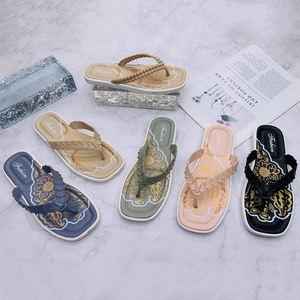 2025 pas cher <span class=keywords><strong>jolies</strong></span> pantoufles en caoutchouc supérieures sandales <span class=keywords><strong>tongs</strong></span> pantoufle pour dames - Product Image 3