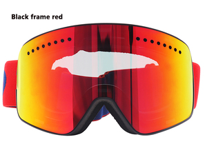 Jiepolly Logotipo de Uso y lentes de PC de Google de adulto de doble lente magnética Anti-niebla de esquí gafas nieve gafas - Product Image 4