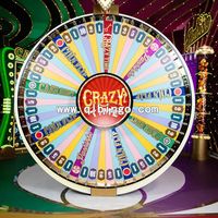 Grande roue de la fortune rotative personnalisée à LED, pour événements de grande envergure, tirage au sort, jeu de carnaval en direct, applicable à l'échelle mondiale