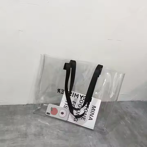 Bolso de compras de hombro impermeable de PVC Morado para mujer con logotipo personalizado Estilo de moda China - Product Image 6