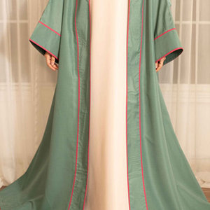 Latest 2026 Breathable Four Season Abaya Designs in Wholesale Muslim Women's Custom Size Islamic Clothing Loose Fit - Product Image 6