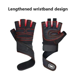 Guantes Deportivos de Medio Dedo con Muñequera para Hombres y Mujeres, para Entrenamiento, Levantamiento de Pesas, Motociclismo y Gimnasio, Venta al Por Mayor - Product Image 3