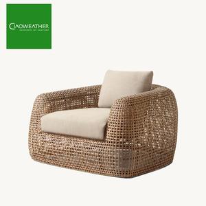 Ensemble de canapé de jardin <span class=keywords><strong>en</strong></span> rotin tissé à la main de haute qualité, mobilier de patio extérieur moderne, mobilier d'extérieur <span class=keywords><strong>pour</strong></span> hôtel, ensemble de style contemporain - Product Image 3