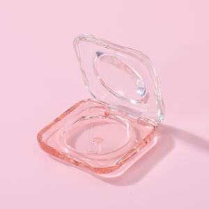 Commercio all'ingrosso di alta qualità quadrato <span class=keywords><strong>trasparente</strong></span> <span class=keywords><strong>polvere</strong></span> di plastica compatta e fard caso vuoto su misura materiale di imballaggio cosmetico - Product Image 3