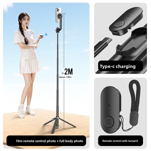 2025 New Arrival P62 Điện Từ Chuck Ảnh Tự Sướng Thanh Xách Tay Tripod Điện Thoại Di Động Cầm Tay Pop-Mở Thiết Kế Cho Phát Trực Tiếp - Product Image 4