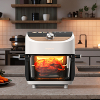 Vente en gros Friteuse électrique en verre 6L Four grille-pain à commande numérique intelligente Friteuse à air en vente