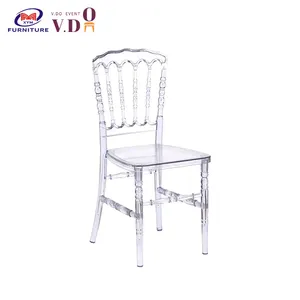 Manufacturer acrylic chiavari chair supplier crystal clear acrylic plastic resin princess china wedding chairs