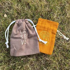 Small Size Organic Cotton GOTS Certified <b>Drawstring</b> <b>Bag</b> Rope Recyclable Storage Pocket Customizable Logo Factory Candle Craft - Product Image 4