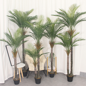 Nouveaux arbres tropicaux en plastique de style réaliste grande plante de simulation <span class=keywords><strong>palmier</strong></span> artificiel pour la décoration de bonsaï - Product Image 5