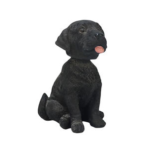 Zwarte Hond Schudden Hoofd Bobbel Hoofd Hars Handwerk Beeldjes Anime Figuur Voor Auto Decoratie - Product Image 4