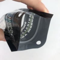 Personnalisé prix d'usine plastique souple fenêtre transparente poisson leurre crochet appât Sachet trois côté joint sac avec fermeture éclair auto joint à chaud
