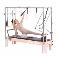Meja Trapeze Reformer Cadillac 3 in 1 dari Kayu Maple Solid - "Satu Unit, Peningkatan Studio Lengkap" Grosir Pabrik OEM