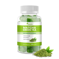 Gummies à la pectine de thé vert matcha Meelefu, catechines de matcha pour le métabolisme et le bien-être digestif