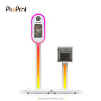 Phoprint Retro Magic Flight Case avec miroir - Photomaton - Nouveau design - Imprimante compatible avec les appareils photo