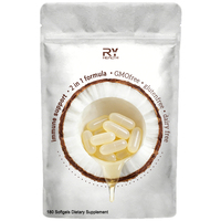 Cápsulas de Aceite de Coco al por Mayor, Suplemento en Cápsulas de Gel Suave, para Apoyo al Peso, Piel y Cabello