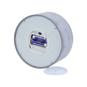 Foryoudecor <span class=keywords><strong>Bougie</strong></span> <span class=keywords><strong>LED</strong></span> Pilar en plastique durable 3 mèches Design aspect ciment pour mariages fêtes fêtes dîners - Product Image 4