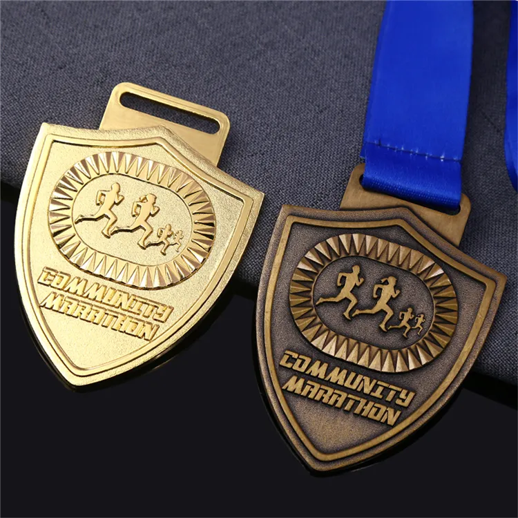 Medallas Medailles award 3d 맞춤형 골동품 골드 크로스 컨트리 스포츠 독특한 마라톤 심천 상 메달