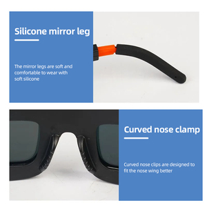 Solar Auto-Dimming Welding Goggles With <b>Adjustable</b> Lamp Shade,2 Sensor Welder <b>Glasses</b> for TIG MIG MMA Plasma Dimmer <b>Glasses</b> - Product Image 5