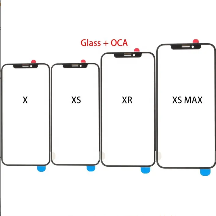 High Quality Replacement Front Touch Glass Support OCA For iPhone 8 X XS Max XR 11 12 13 PRO MAX