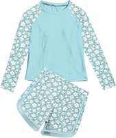 Trajes de Baño de Verano para Niñas, Nuevo Modelo, Traje de Baño de Dos Piezas con Protección Solar, Diseño Personalizado, Elegante Ropa de Playa para Niñas