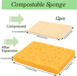 Stainless Steel Scourer Cleaning Pad House Cleaning Sponge Kitchen <b>Tool</b> - Product Image 2