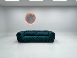 Italy Modern Furniture Velvet Chesterfield <strong>Sofa</strong> <strong>Set</strong> for Living Room - Product Image 2