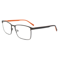 Monturas de Gafas Ópticas de Metal Higo, Diseño de Aro Completo Resistente para Hombres y Mujeres, Uso Diario en la Oficina