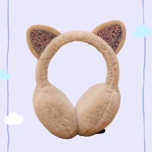 Couvre-oreilles en fausse fourrure pour femme, bandeau chaud, en peluche, mignon avec oreilles de chat, nouvelle collection automne-hiver 2020 - Product Image 6