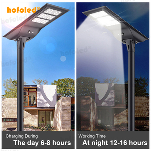 Đèn Đường Tích Hợp hofoled 40 Watt tùy chỉnh <span class=keywords><strong>100Watt</strong></span> hoàng hôn đến bình minh bên ngoài đèn đường cảm ứng năng lượng mặt trời 60W - Product Image 5