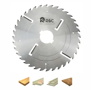 Lâminas de serra multi-rip industrial de carboneto de tungstênio 300mm 355mm 500mm com furadeiras para madeira macia e dura