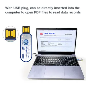 32000読み取り値内部センサー使い捨てリアルタイムデータロガーUSB