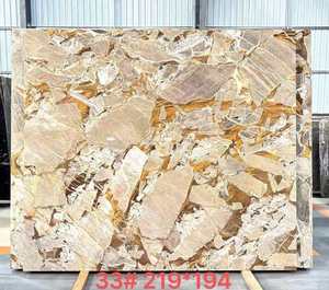 Dalle de marbre doré Versailles hautement résistante à l'abrasion, veine dorée de luxe, pierre naturelle pour la décoration intérieure - Product Image 4