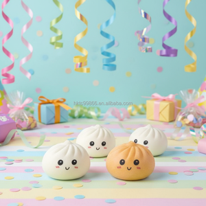 BOTU Colorful Dumpling Squishy Stress <b>Balls</b> TPR Reusable Slow Rebound Stress Relief Soft <b>Squeeze</b> Funny Chinese Ramadan Christmas - Product Image 3