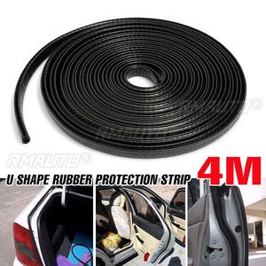 4m Universal U Type Car Door Sealing Protection Edge Guards Trim Styling Moulding Scratch-proof <b>Rubber</b> <b>Strip</b> Car Door Sticker - Product Image 2