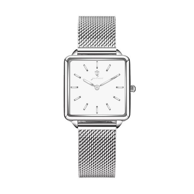 Gohuos 7823 Wholesale Mesh Steel Strap Women Watches Waterproof Luxury Wristwatch for Women Simple Design Watch for Ladies