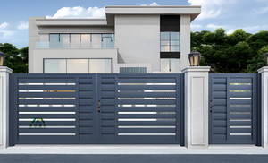 <span class=keywords><strong>Portail</strong></span> <span class=keywords><strong>Coulissant</strong></span> Moderne en Alliage d'Aluminium Thermolaqué Anti-Rouille à Prix de Gros pour Villas, Appartements et Jardins - Product Image 6