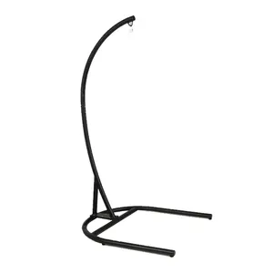 Hanging Chair Stands Metal Durable C Shape Stands Full Steel Frame For Hanging Hammocks