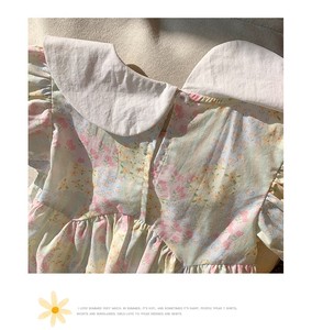 2025 Mới Nhất Mùa Hè Hoa Mô Hình Cô Gái Ăn Mặc Ngắn Tay Bông Bé Váy Dài Với Hoa Ngọt Ngào Trang Trí - Product Image 5