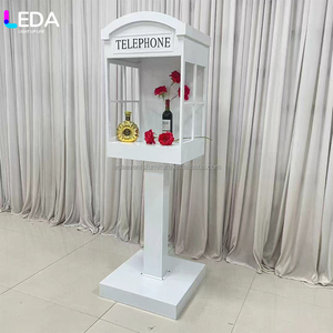 LEDA, diseño más nuevo, cabina de teléfono desmontable para exteriores, soporte de libro de visitas de Audio para bodas, suministros de decoración para fiestas - Product Image 2