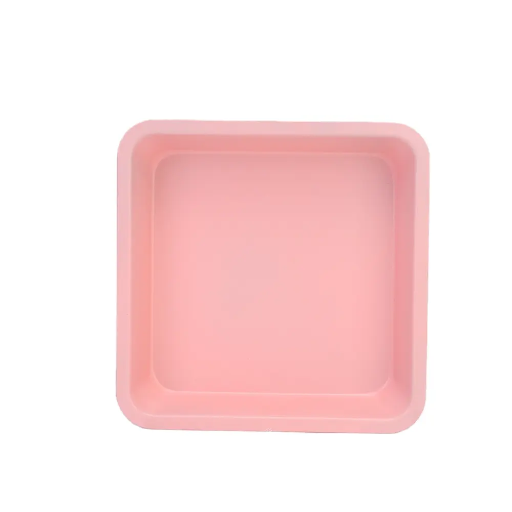 Горячая распродажа, кухонный поднос из углеродистой стали с антипригарным покрытием, розовая форма для выпечки хлеба, квадратный поднос для выпечки