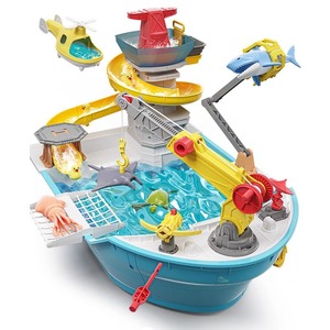 Petit <span class=keywords><strong>acteur</strong></span> en plastique alimenté par batterie bébé et enfants ensemble de jeu d'eau de bateau de pêche éducatif pour une utilisation à <span class=keywords><strong>la</strong></span> <span class=keywords><strong>plage</strong></span> 5-7 ans unisexe - Product Image 2
