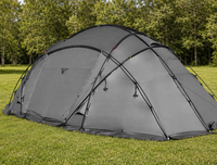 Grande tente de camping familiale pour 16 personnes, 4 saisons, tente tunnel imperméable pour expéditions hivernales, base-camp, 4 entrées, logo personnalisé OEM