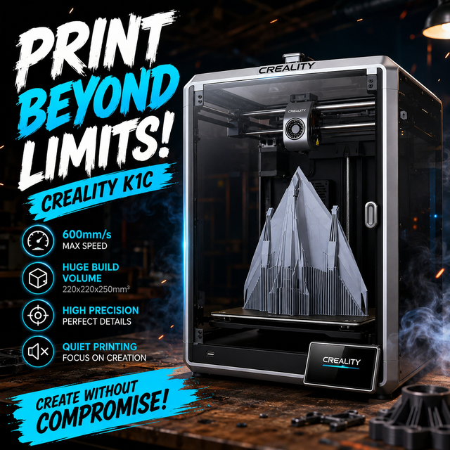Impresora 3d for K1 Max Fast Industrial Flatbed Printer One-Button Auto Detection New PLA Filament 1.75mm USB/WiFi