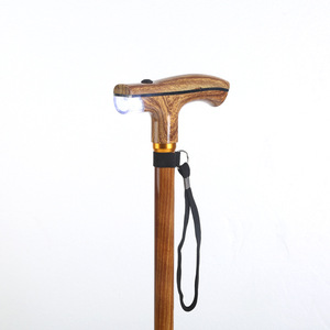 Canne de marche légère en alliage d'aluminium réglable pour personnes âgées avec lumière et alarme pour usage extérieur - Product Image 2